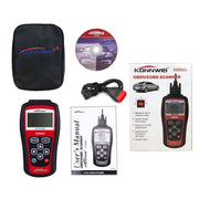 KONNWEI KW808 EOBD/OBDII Strumenti di scansione diagnostica automatica per auto Lettore di codici CAN Scanner Strumento di scansione adattatore per scansione automatica (può rilevare solo auto a benzina 12V), KW808