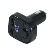 X8 Lettore musicale stereo wireless MP3 per auto Trasmettitore FM completo e frequente Adattatore caricabatteria per auto wireless con doppie porte USB Display digitale Supporto disco U e scheda TF Auricolare wireless per telefono cellulare, X8  3 in 1