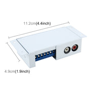 Convertitore di livello altoparlante audio per auto VF alto ruota VF basso Auto Convertitore adattatore da alta a bassa impedenza per auto Altoparlante alla linea RCA, High VF Rotates Low VF
