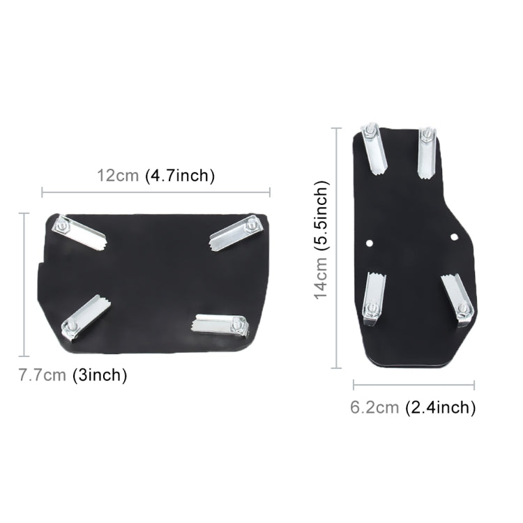 CS-322 Set di coperture per pastiglie freno a pedale per auto manuali antiscivolo 2 in 1, CS-322