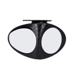 3R-051 Specchietto laterale per punto cieco sinistro ruotabile a 360 gradi per auto, Left Black, Left White