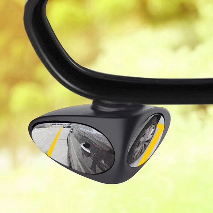 3R-051 Specchietto laterale per punto cieco sinistro ruotabile a 360 gradi per auto, Left Black, Left White