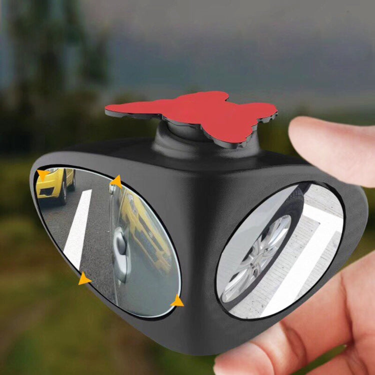 3R-051 Specchietto laterale per punto cieco sinistro ruotabile a 360 gradi per auto, Left Black, Left White