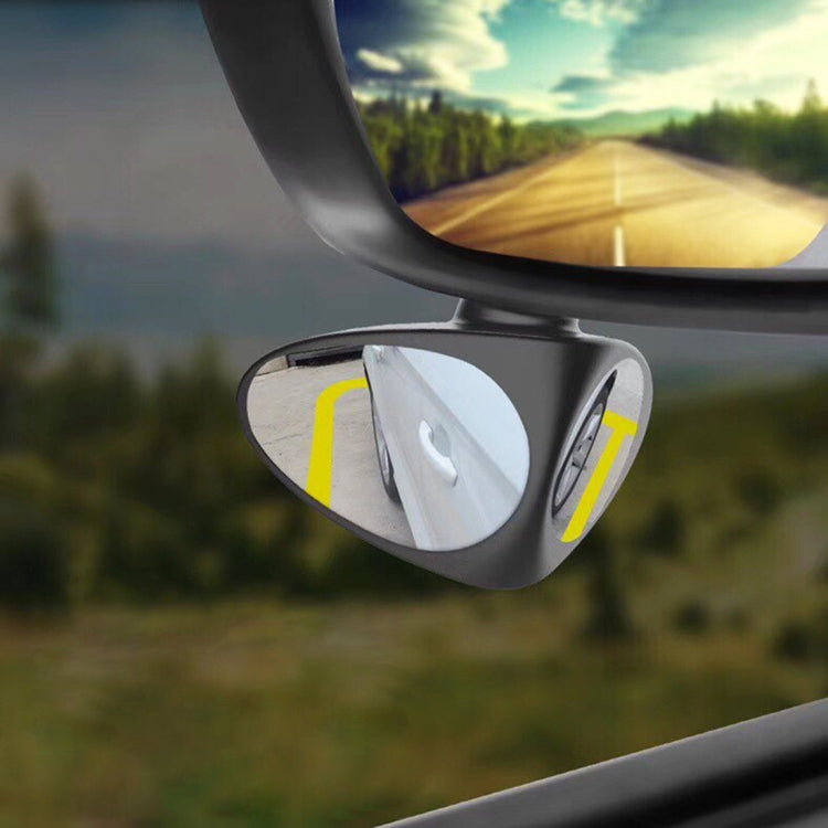 3R-051 Specchietto laterale per punto cieco sinistro ruotabile a 360 gradi per auto, Left Black, Left White