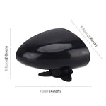 3R-051 Specchietto laterale per punto cieco sinistro ruotabile a 360 gradi per auto, Left Black, Left White