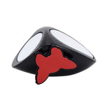 3R-051 Specchietto laterale per punto cieco sinistro ruotabile a 360 gradi per auto, Left Black, Left White
