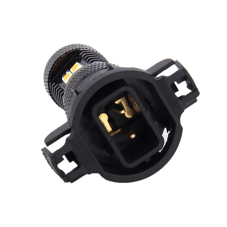 2 pezzi super luminosi PSX24W DC 12V 5W 350LM fendinebbia per auto con 16 lampadine a LED SMD-3030, luce bianca + gialla, PSX24W