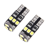 2 PZ T10/W5W/194/501 1.5W 90LM 6000K 9 SMD-3528 Lampadine LED Lampada da lettura per auto Luce d'ingombro con decodificatore, DC 12V, 2 PCS 9 SMD-3528 LED Bulbs