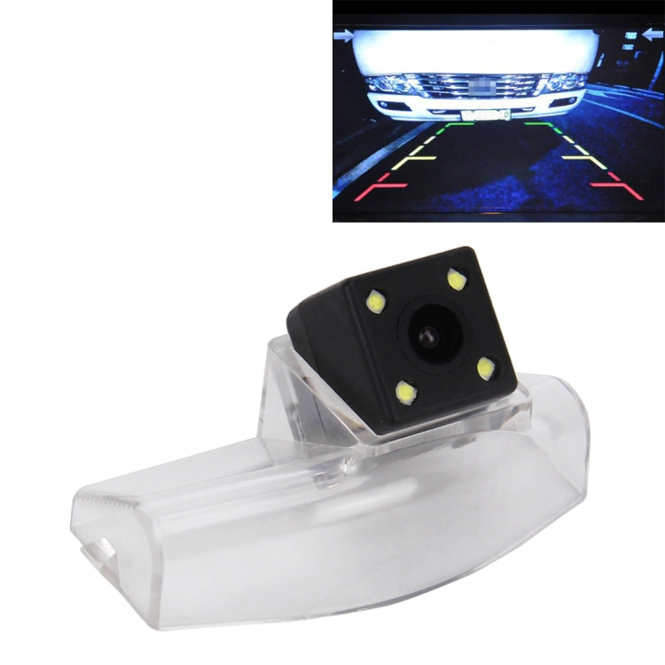 656 × 492 Pixel effettivi HD Impermeabile 4 LED Visione notturna Grandangolo per auto Vista posteriore Telecamera retromarcia per la versione d'oltremare Mazda 2/3, Mazda 2/3