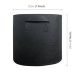 Contenitore per vaso in tessuto non tessuto addensato per coltivazione di piante da 2 galloni con manico, 2 Gallon