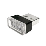 Lampada decorativa per illuminazione di emergenza a LED USB per auto universale per PC, Ice Blue, Blue Light, Pink Light, Green Light, Red Light, White Light, Yellow Light