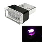 Lampada decorativa per illuminazione di emergenza a LED USB per auto universale per PC, Ice Blue, Blue Light, Pink Light, Green Light, Red Light, White Light, Yellow Light