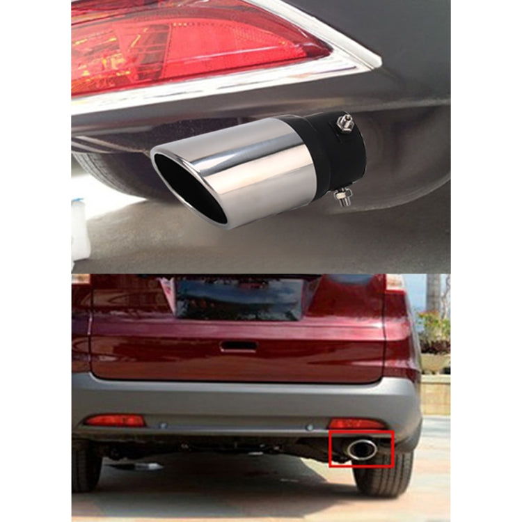 Tubo di punta del silenziatore di scarico dritto imbullonato in acciaio inossidabile per styling auto universale con rete