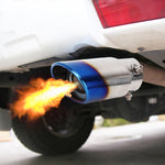 Tubo di punta del silenziatore di scarico dritto imbullonato in acciaio inossidabile per styling auto universale con rete