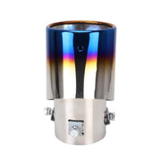 Tubo di punta del silenziatore di scarico curvo in acciaio inossidabile per styling auto universale, Curved