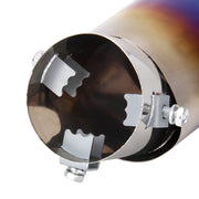 Tubo di punta del silenziatore di scarico curvo in acciaio inossidabile per styling auto universale, Curved