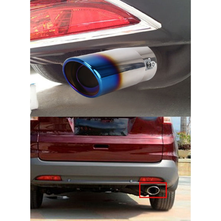 Tubo di punta del silenziatore di scarico dritto in acciaio inossidabile per styling auto universale, Straight