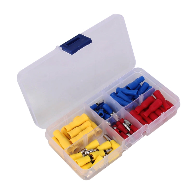 Kit connettori a crimpare senza saldatura per terminali elettrici isolati misti 60 in 1 con pressatura a freddo, 60 in 1