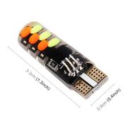 2 lampadine LED RGB SMD W5W 194 T10 multicolori COB 12 con telecomando Lampada targa con luci laterali a cuneo, DC 12V, 2 PCS W5W 194 T10
