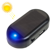 LQ-S10 Allarme fittizio simulato per auto ad energia solare Lampada finta con luce di sicurezza lampeggiante a LED antifurto, LQ-S10 Blue Light, LQ-S10 (Red Light)
