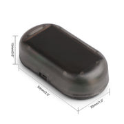 LQ-S10 Allarme fittizio simulato per auto ad energia solare Lampada finta con luce di sicurezza lampeggiante a LED antifurto, LQ-S10 Blue Light, LQ-S10 (Red Light)
