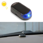 LQ-S10 Allarme fittizio simulato per auto ad energia solare Lampada finta con luce di sicurezza lampeggiante a LED antifurto, LQ-S10 Blue Light, LQ-S10 (Red Light)