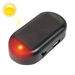 LQ-S10 Allarme fittizio simulato per auto ad energia solare Lampada finta con luce di sicurezza lampeggiante a LED antifurto, LQ-S10 Blue Light, LQ-S10 (Red Light)