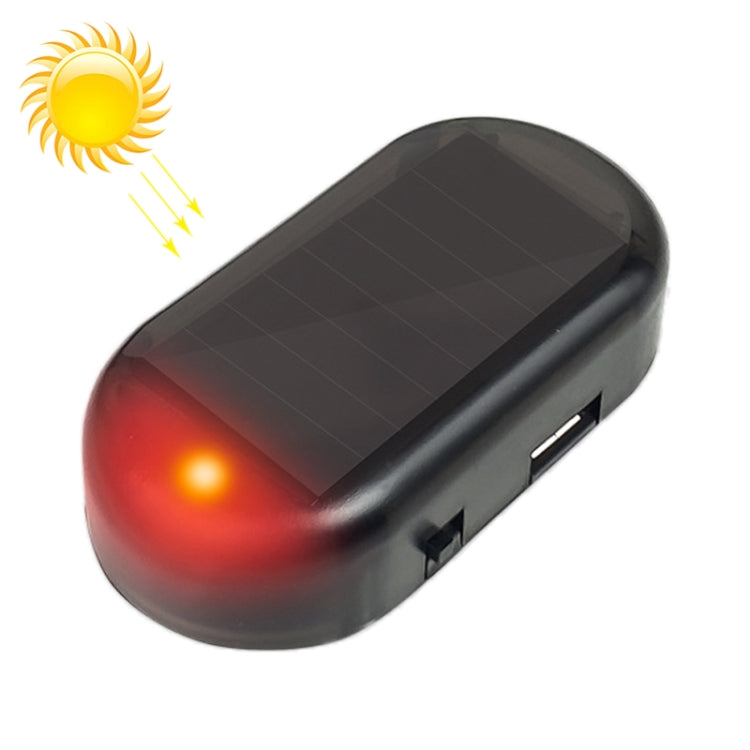 LQ-S10 Allarme fittizio simulato per auto ad energia solare Lampada finta con luce di sicurezza lampeggiante a LED antifurto, LQ-S10 Blue Light, LQ-S10 (Red Light)