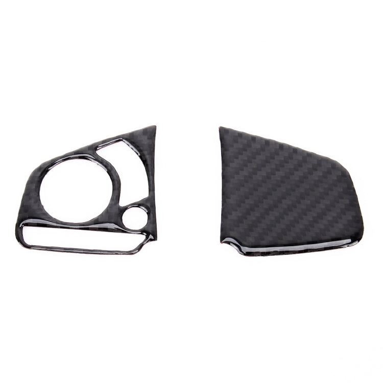 Adesivo fai da te interno per rivestimento dei pulsanti del volante in fibra di carbonio 2 in 1 per Honda Civic 10th Gen (generale), Button Trim