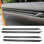 Adesivo decorativo fai da te per decalcomanie per finiture interne 3D in fibra di carbonio per Honda Civic 10a generazione, Interior Door Trim