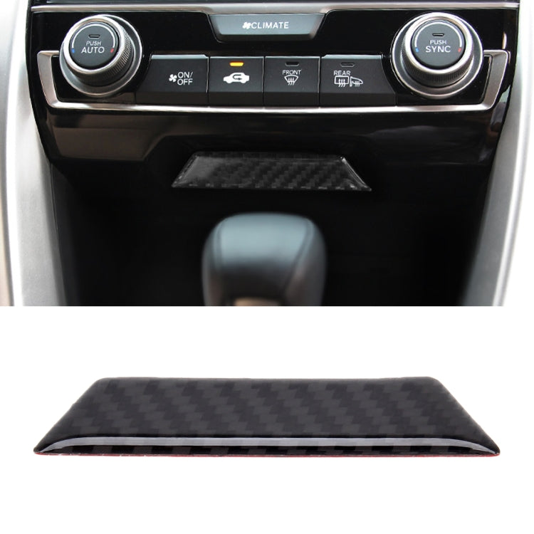 Adesivo decorativo per pannello cambio con rivestimento in fibra di carbonio per Honda Civic 10a generazione, Gears Shift Panel