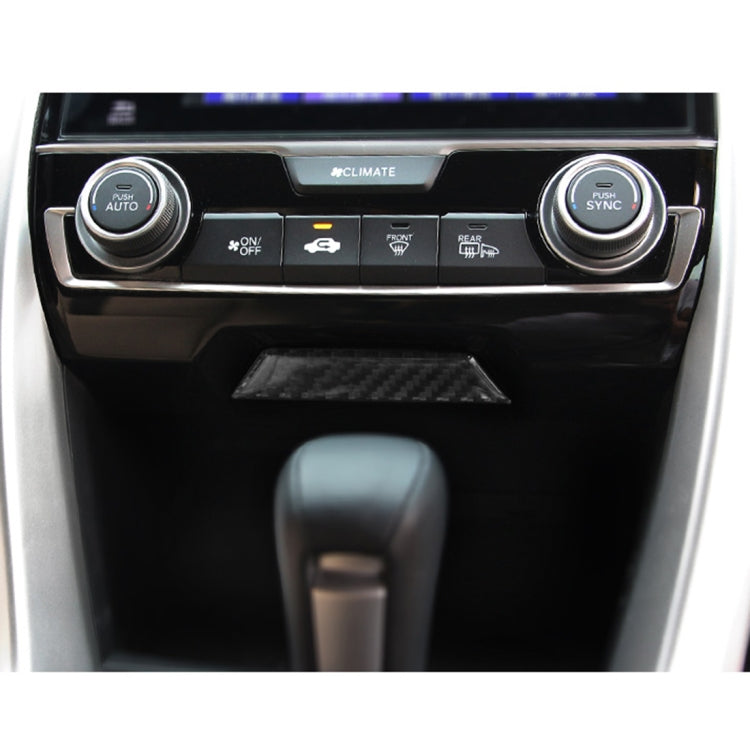 Adesivo decorativo per pannello cambio con rivestimento in fibra di carbonio per Honda Civic 10a generazione, Gears Shift Panel