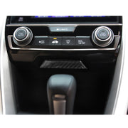 Adesivo decorativo per pannello cambio con rivestimento in fibra di carbonio per Honda Civic 10a generazione, Gears Shift Panel
