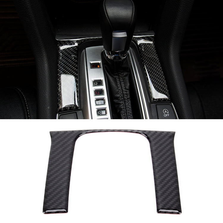 Adesivo decorativo per rivestimento della manopola del pannello del cambio fai-da-te in fibra di carbonio 3D per Honda Civic 10th Gen, Shift Gear Sticker