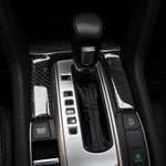 Adesivo decorativo per rivestimento della manopola del pannello del cambio fai-da-te in fibra di carbonio 3D per Honda Civic 10th Gen, Shift Gear Sticker