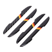 Adesivi per finiture di protezione del bordo della porta laterale per auto in fibra di carbonio 4 in 1, Yellow, Blue, Black