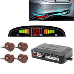 Sistema radar di retromarcia con cicalino per auto - Sistema radar di retromarcia con 4 sensori di parcheggio di qualità premium con display LCD