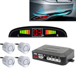 Sistema radar di retromarcia con cicalino per auto - Sistema radar di retromarcia con 4 sensori di parcheggio di qualità premium con display LCD
