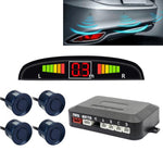 Sistema radar di retromarcia con cicalino per auto - Sistema radar di retromarcia con 4 sensori di parcheggio di qualità premium con display LCD