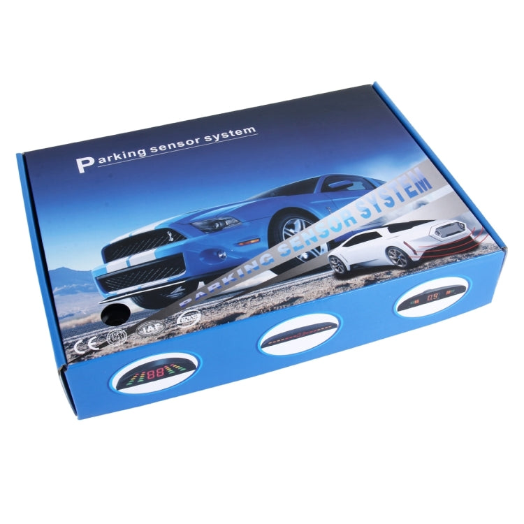 Sistema radar di retromarcia con cicalino per auto - Sistema radar di retromarcia con 4 sensori di parcheggio di qualità premium con display LCD