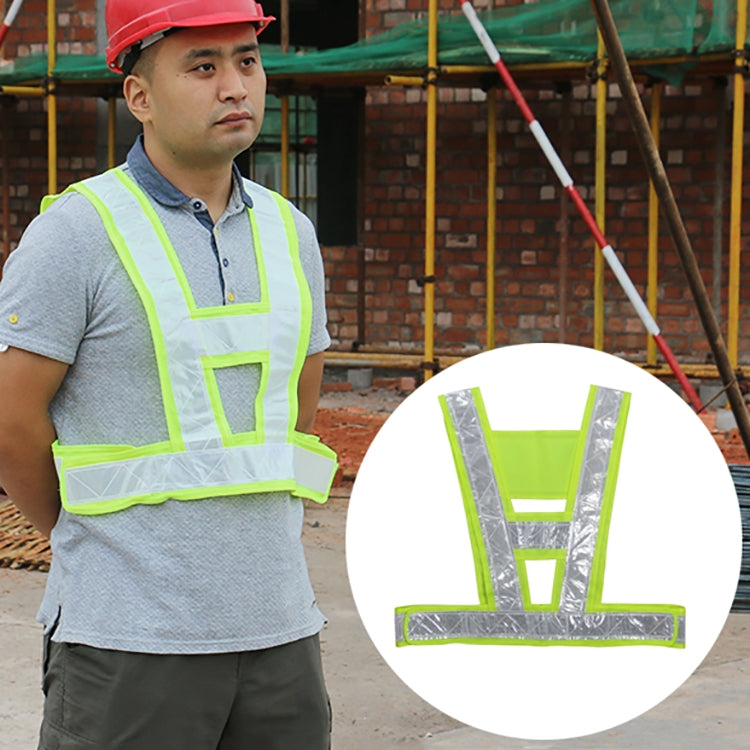 Gilet riflettente fluorescente Scuola guida Edilizia Gilet riflettente di avvertimento per la sicurezza stradale, Vest 2