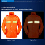 Impermeabili riflettenti divisi per adulti Pantaloni antipioggia Detergenti Abbigliamento impermeabile Assicurazione del lavoro Tute igienico-sanitarie di sicurezza, Size: M