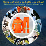 Impermeabili riflettenti divisi per adulti Pantaloni antipioggia Detergenti Abbigliamento impermeabile Assicurazione del lavoro Tute igienico-sanitarie di sicurezza, Size: M