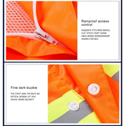 Impermeabili riflettenti divisi per adulti Pantaloni antipioggia Detergenti Abbigliamento impermeabile Assicurazione del lavoro Tute igienico-sanitarie di sicurezza, Size: M