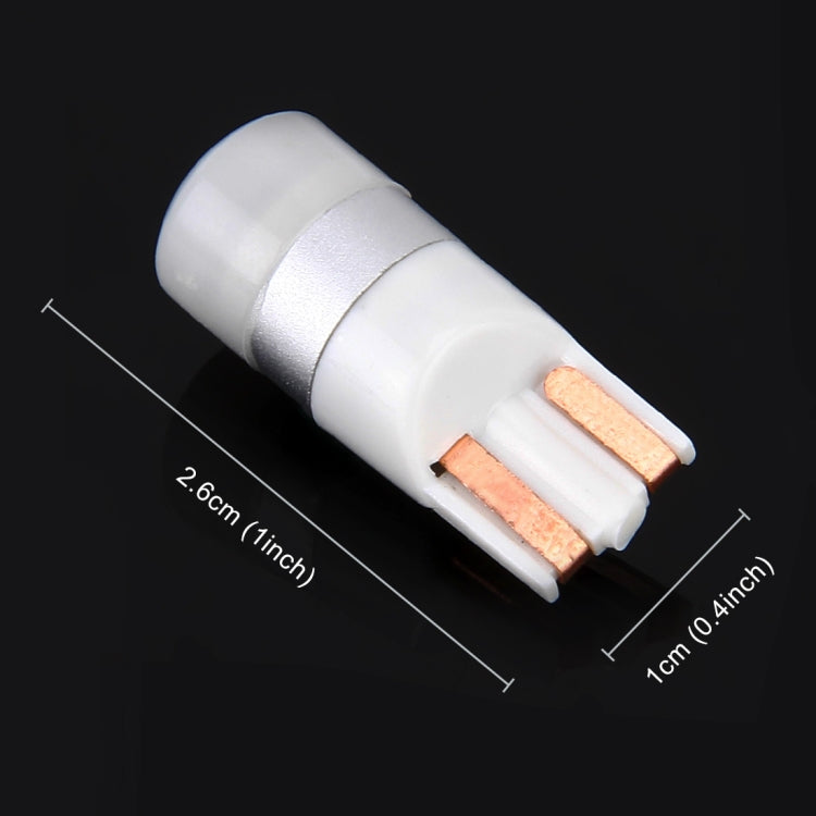 2 PZ T10/W5W/194/501/168 1W 70LM 6000K Lampadina LED bianca Lampada da lettura per auto Luce d'ingombro, DC 12V, 2 PCS 1W 70LM 6000K
