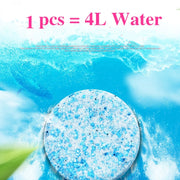 12 pezzi di tergicristallo solido per auto, per la pulizia dei vetri del parabrezza, per la pulizia dei vetri, compresse per rondella (1 pezzo = 4 litri di acqua), 12 PCS Glass Cleaner
