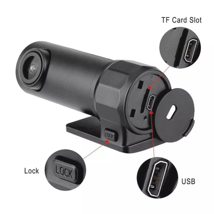 Mini telecamera da cruscotto per auto Monitor WiFi Full HD Dashcam Videoregistratore Videocamera Rilevazione movimento, supporto scheda TF e Android e IOS, K602