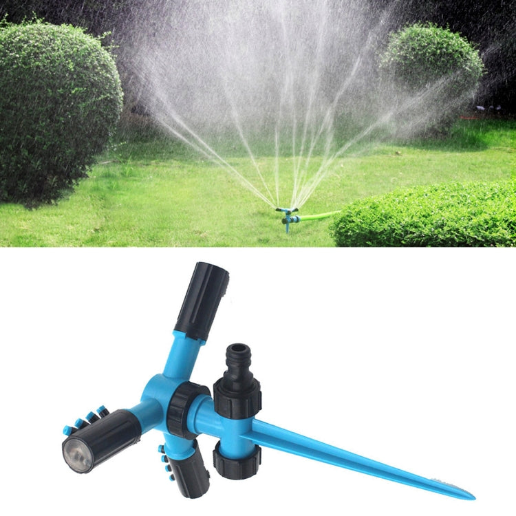 Irrigatore rotante da giardino 360° con 3 spruzzatori