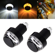 Lampada per manubrio a LED con indicatore di direzione laterale stroboscopico, indicatore di direzione per moto, 2 pezzi, Turn Double Light, Blue Light, Pink Light, Green Light, Red Light