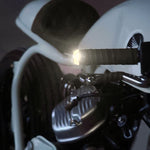 Lampada per manubrio a LED con indicatore di direzione laterale stroboscopico, indicatore di direzione per moto, 2 pezzi, Turn Double Light, Blue Light, Pink Light, Green Light, Red Light